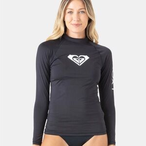 Roxy Women's Black Long Sleeve Rash Guard